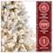 6.5ft. Pre-Lit Snowy Mixed Pine Artificial Christmas Tree, Clear Lights